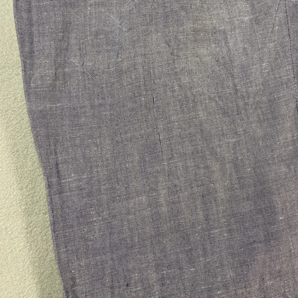 Vintage Phat Farm Mens Wide Leg Trousers Linen Blend Blue 40x30